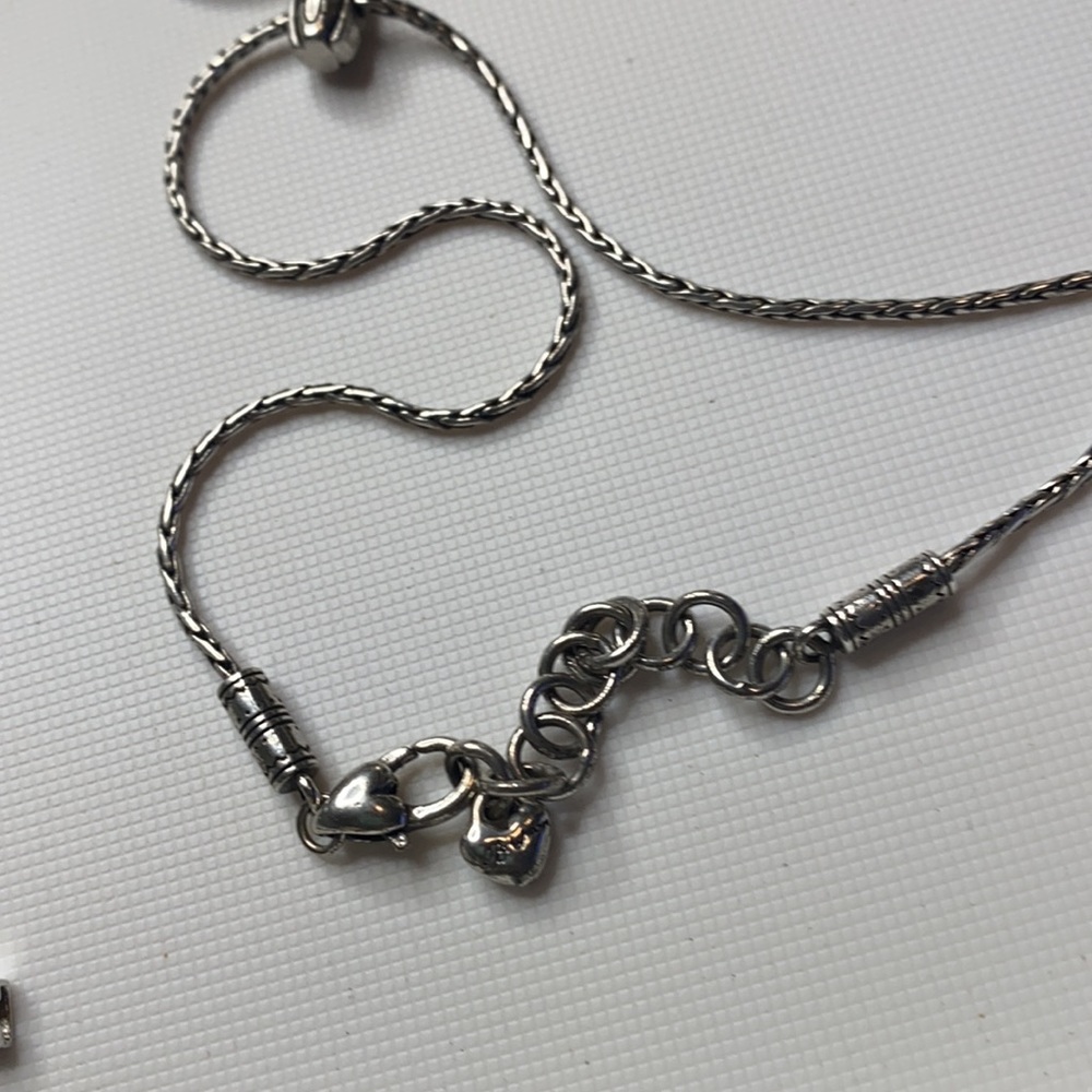 Retired Brighton Triple Open Heart Necklace - Picture 2 of 5